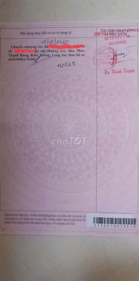 đất thổ cư, chính chủ