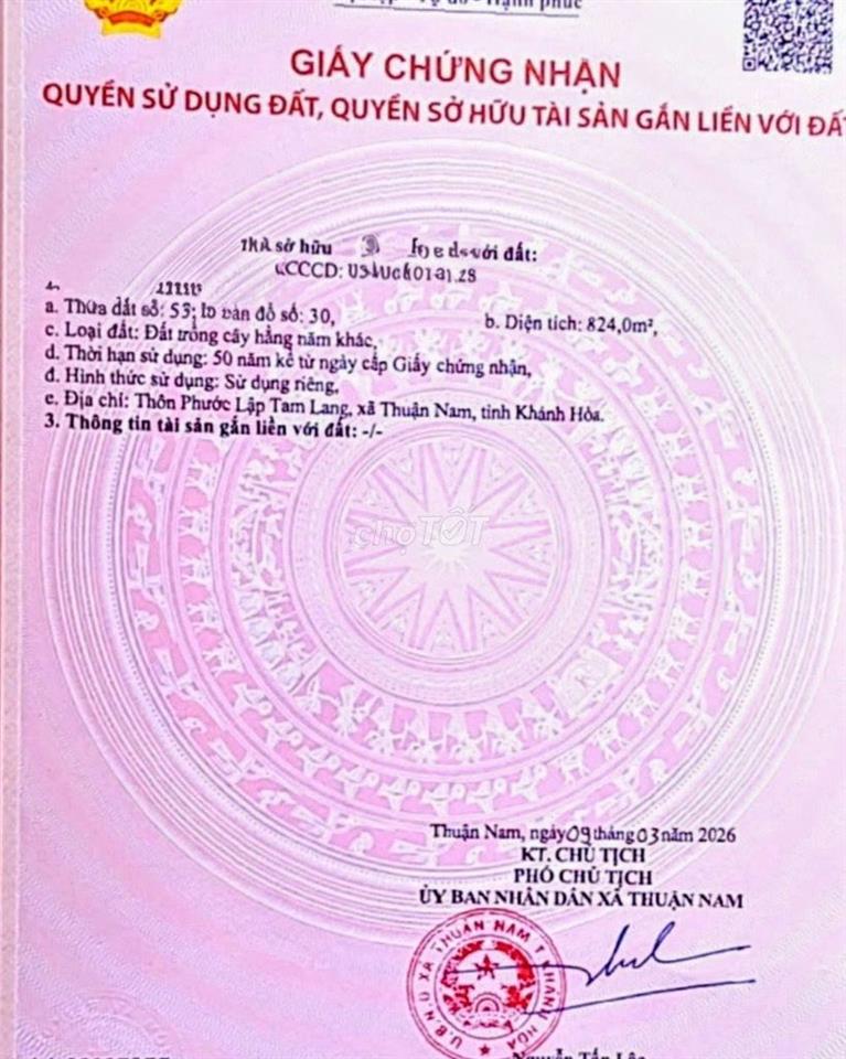 cần bán lô đất 2 măt tiền đường lớn