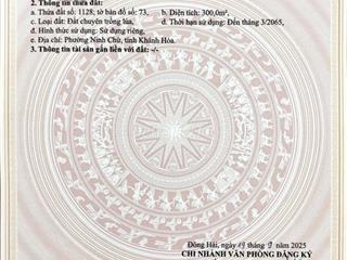 ĐẤT VEN BIỂN NINH CHỬ (CÁCH BÃI BIỂN 5P)