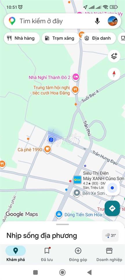 BÁN NHÀ TRUNG TÂM SƠN HÒA - CAO RÁO - KHÔNG LO NGẬP