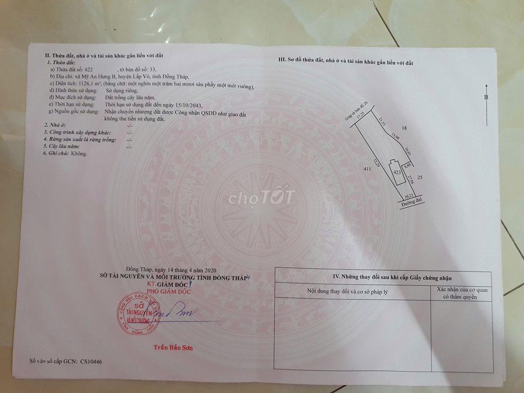 BÁN NHÀ + VƯỜN DIỆN TÍCH 1.126M² – GIÁ 1,8 TỶ