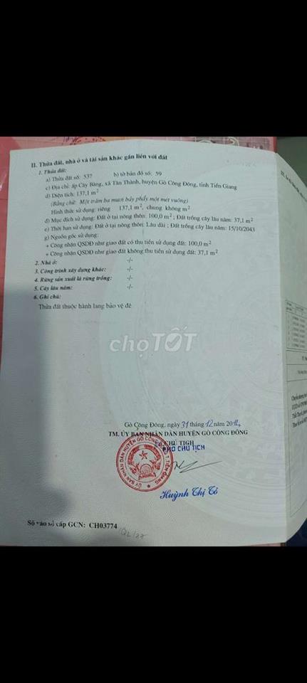 bán nhà mặt tiền đường nhựa 862 Gò Công 