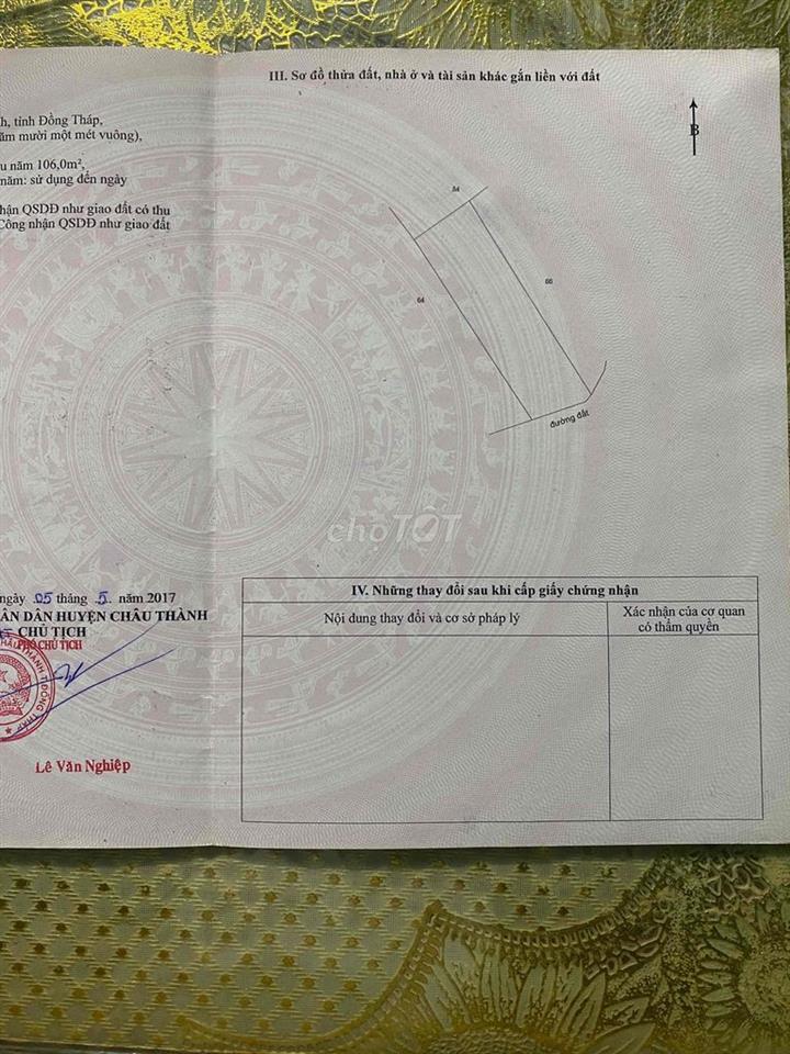Bán đất thổ cư lớn mặt tiền đường nhựa đường nhựa