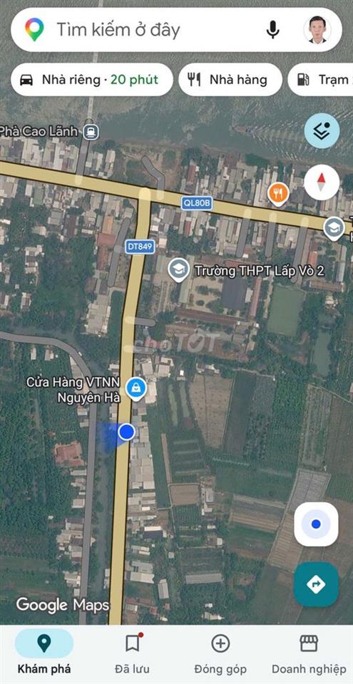 Đất nền mặt tiền 13m đường ĐT 849 kế bên trường THPT Lấp Vò 2