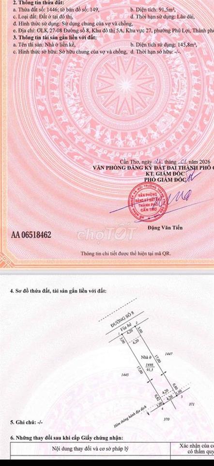 Bán nhà thô mới hoàn thiện ngoài đường số 08 khu đô thị