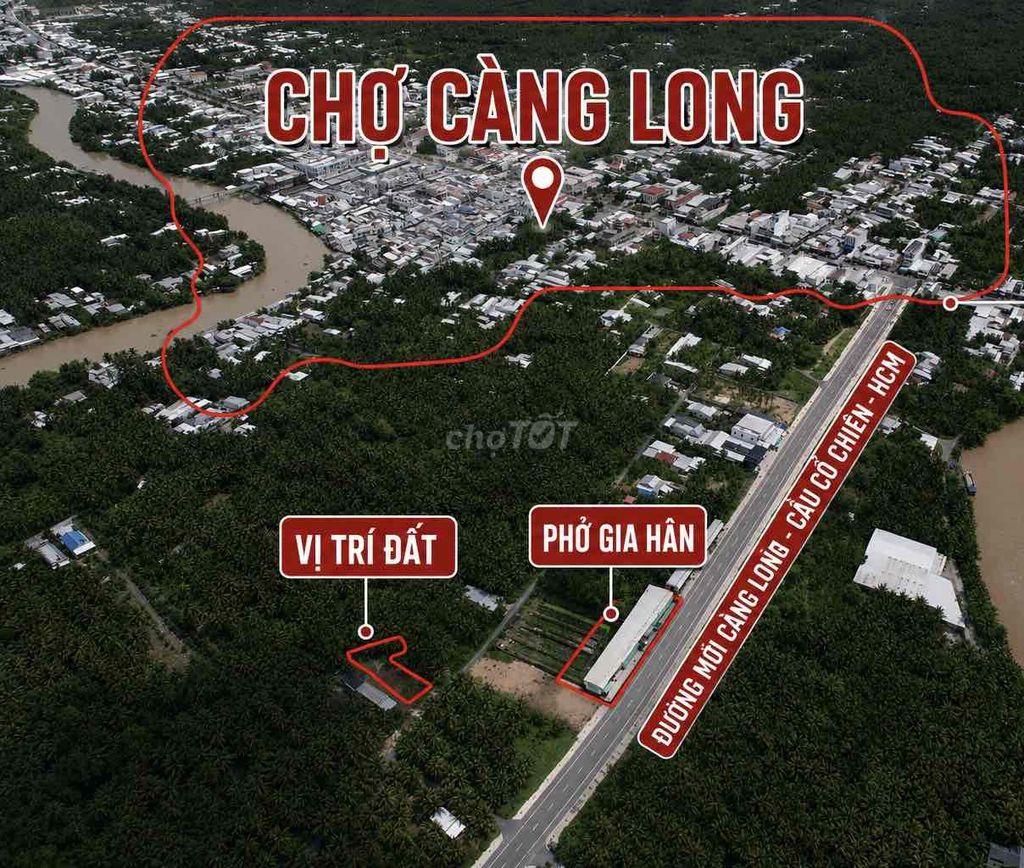 Đất VIP Càng Long-SG mặt tiền đường mới TT CÀNG LONG