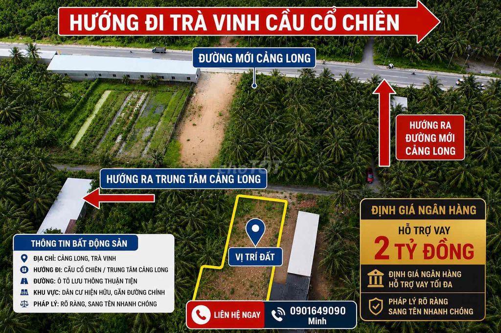 Đất VIP Càng Long-SG mặt tiền đường mới TT CÀNG LONG