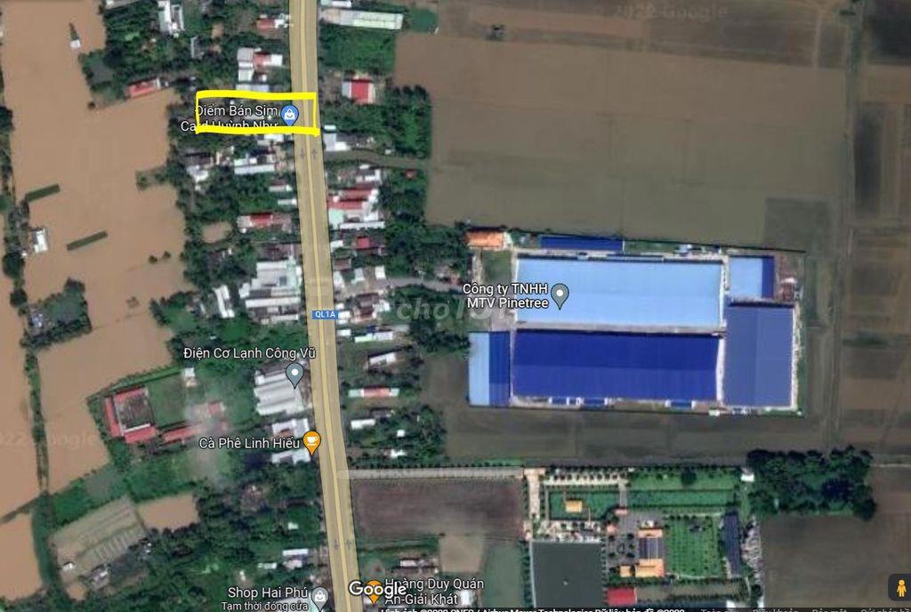 Đất mặt tiền Quốc Lộ 1A, có 200m2 thổ cư, Trung tâm Vĩnh Lợi, Bạc Liêu