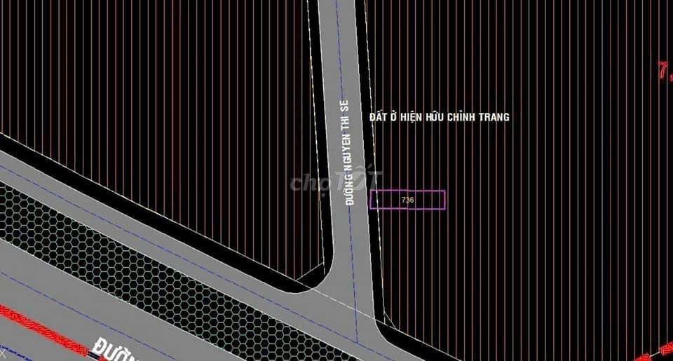 Cắt lỗ lô đất Nguyễn Thị Se 200m2 (7x28) full thổ giá 470tr bớt lộc