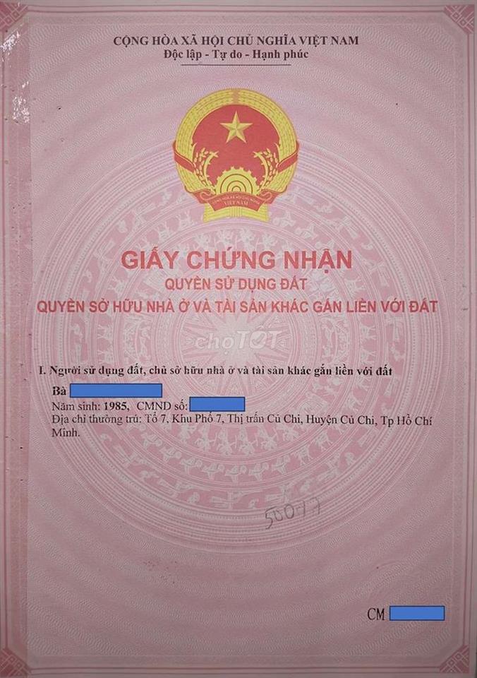 Bán đất thổ cư