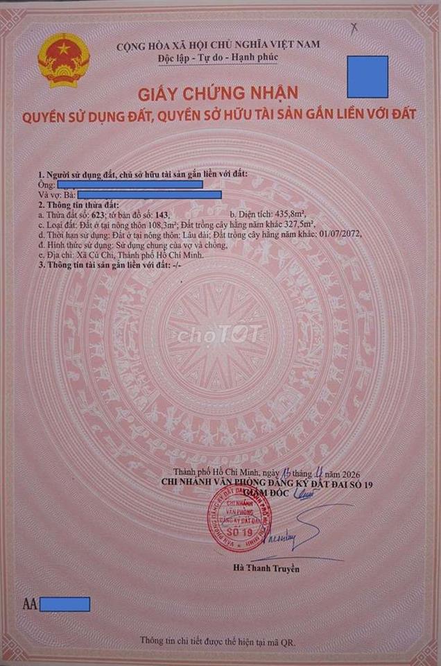 Bán nhà Củ Chi