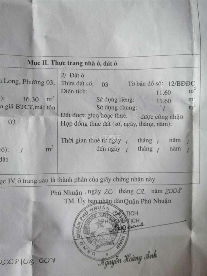 Bán nhà nhỏ 
