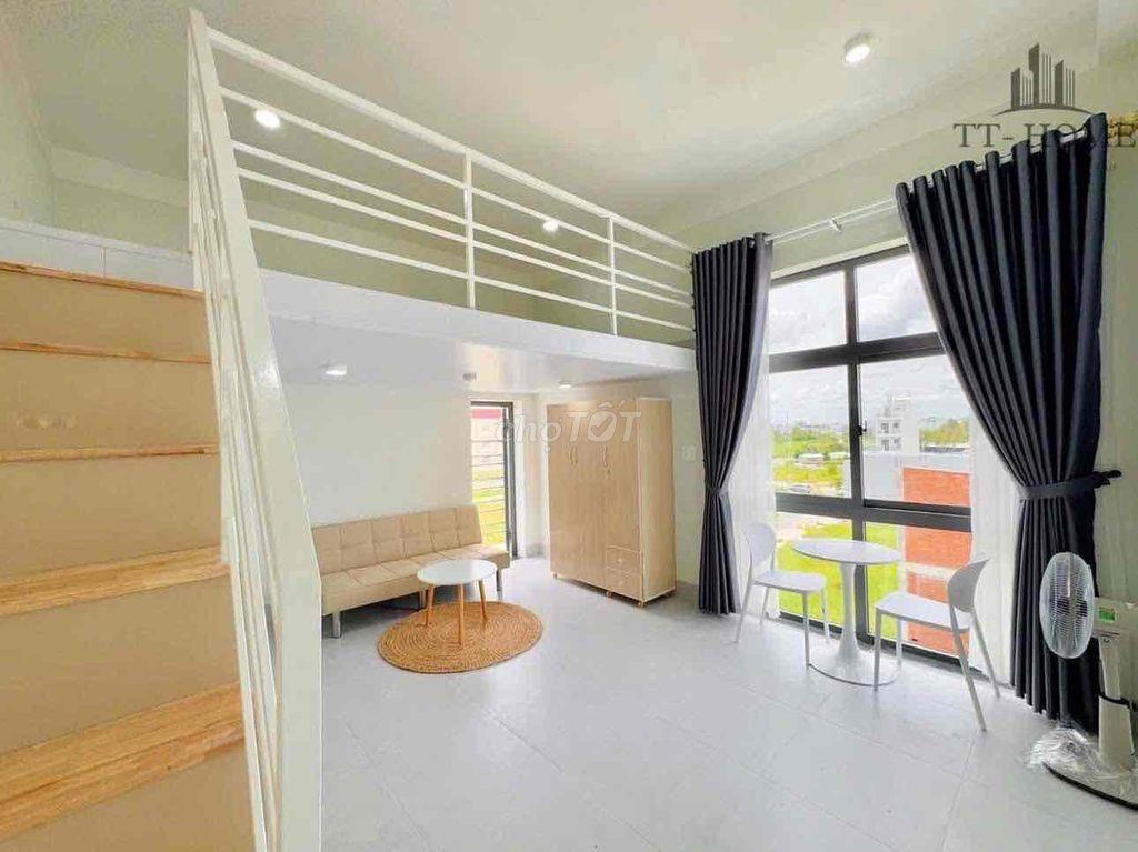 Cho thuê căn hộ duplex ban rộng 40m2 chỉ 6tr2 gần LOTTE MART, RMIT,TĐT