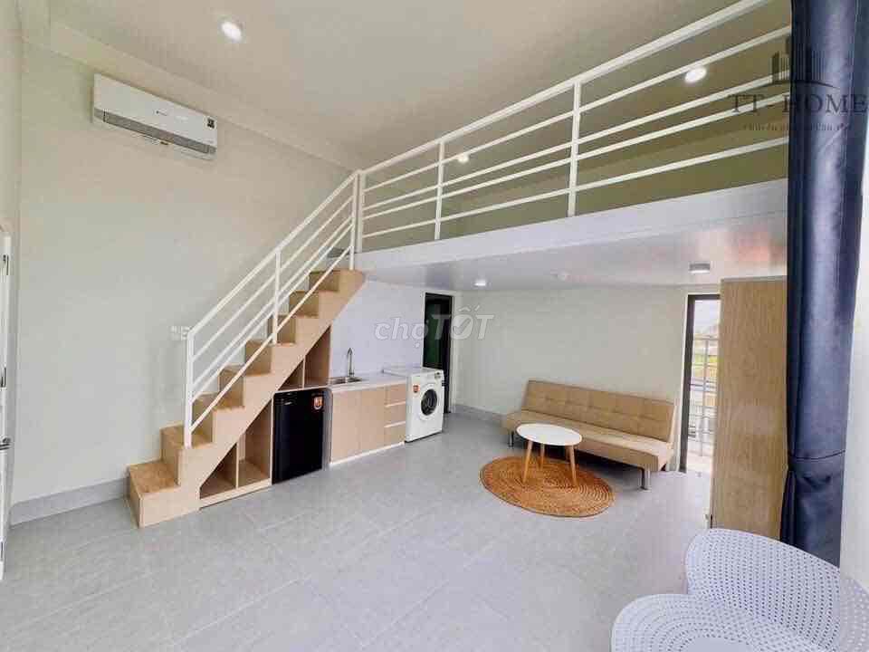 Cho thuê căn hộ duplex ban rộng 40m2 chỉ 6tr2 gần LOTTE MART, RMIT,TĐT