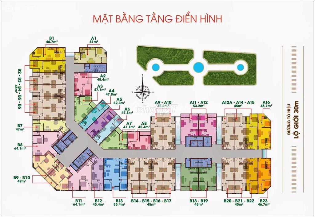 CĂN GÓC - Chính chủ cần Bán Chung Cư 8X Đầm Sen (Sổ Hồng năm 2025)