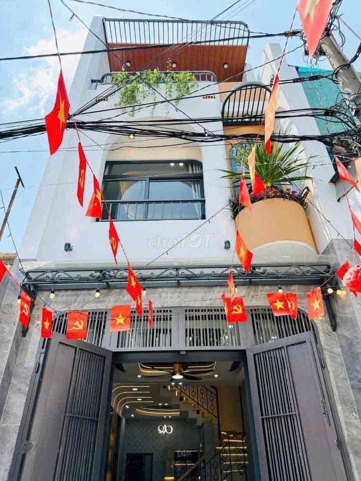 Nhà Đủ Nội Thất ! Hẻm 6m Nguyễn Sơn, 3 Tấm, 4 x 16m, 4 Phòng, 4 wc