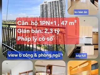 Bán Căn Hộ 1PN+1Nội thất Gỗ, 47 m2, 2,3 tỷ 