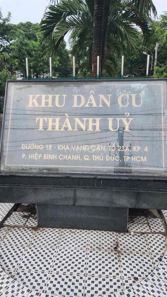 Bán đất khu dân cư Thành Uỷ đường số 18 Hiệp Bình Chánh ngay Gigamall