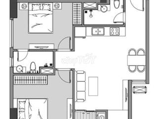 CĂN HỘ CHUNG CƯ 2PN2WC FULL NỘI THẤT