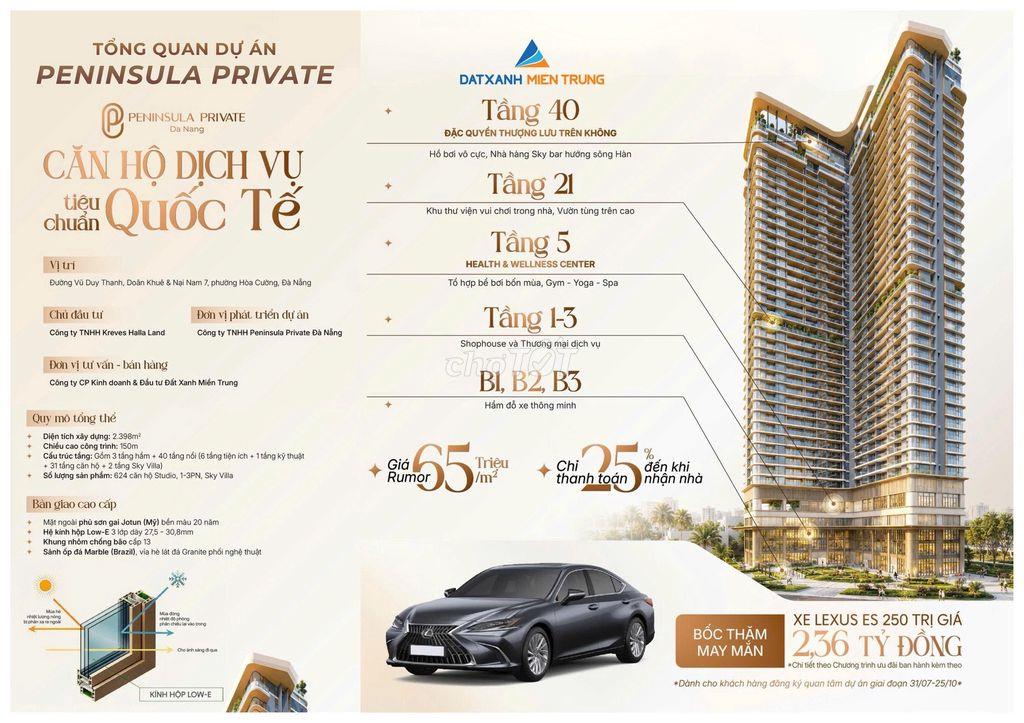 2,x tỷ sở hữu căn hộ hạng sang giữa trung tâm Hải Châu - view sông Hàn