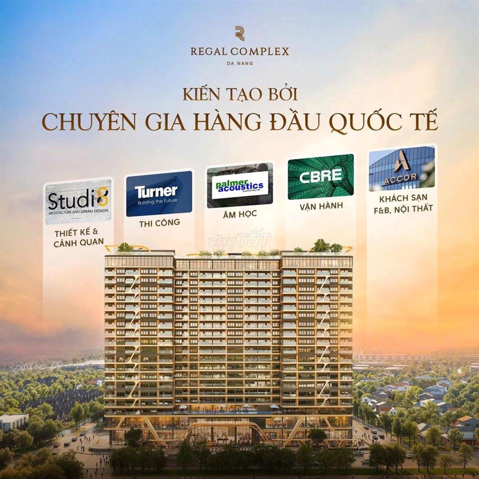 Căn góc 3PN Regal Complex view núi - sông - biển Đà Nẵng- CK đến 32%