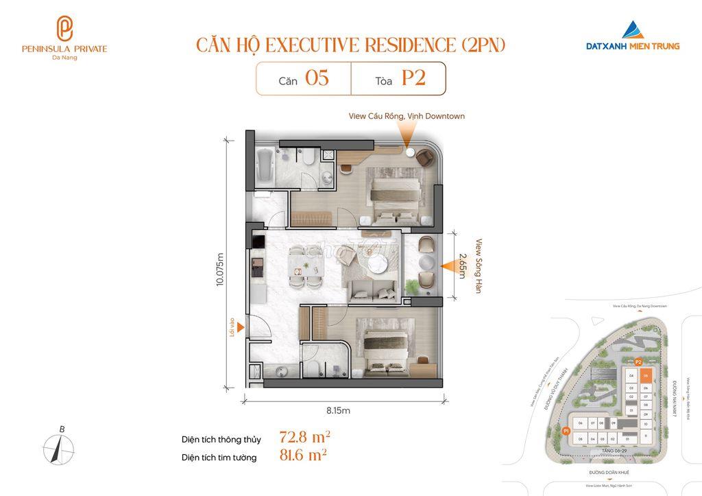 P2-20.05 PENINSULA PRIVATE: SỞ HỮU CĂN 2PN - CHỈ CẦN 25% VỐN