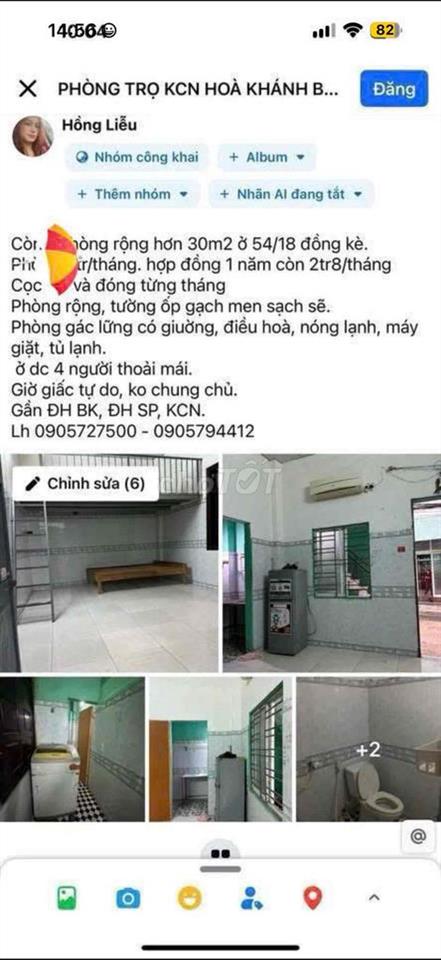 Phòng Trọ K54/18 Đồng Kè