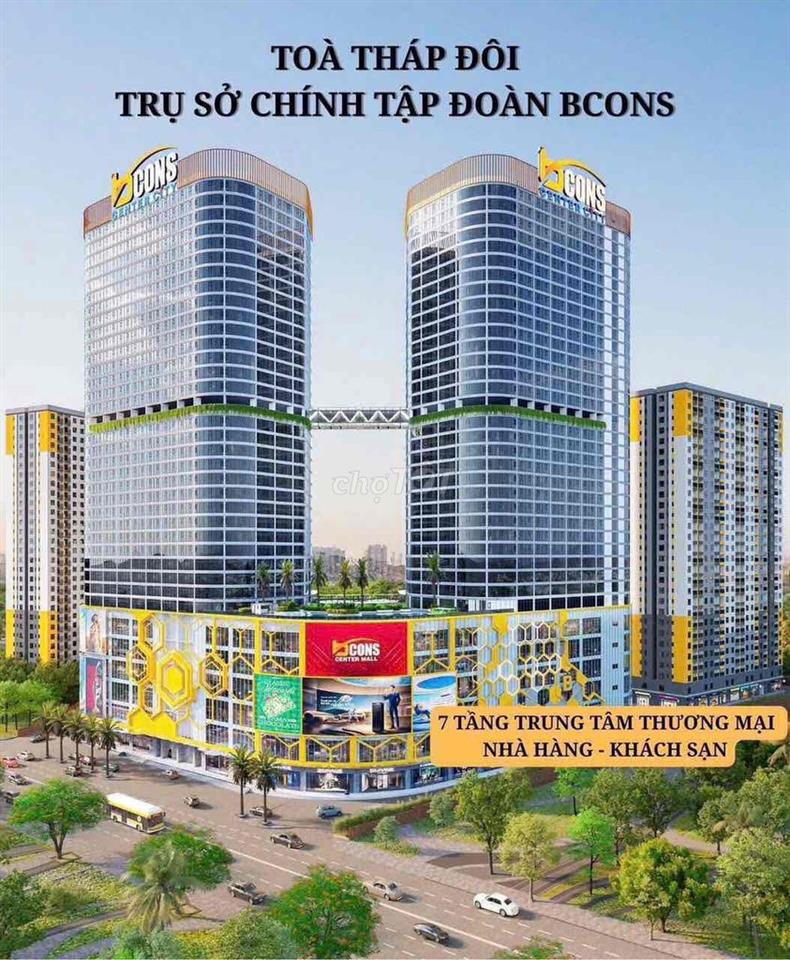 🔥 CHỈ 2,5 TỶ SỞ HỮU NGAY CĂN HỘ 2PN2WC BCONS CENTER CITY – GẦN METRO,
