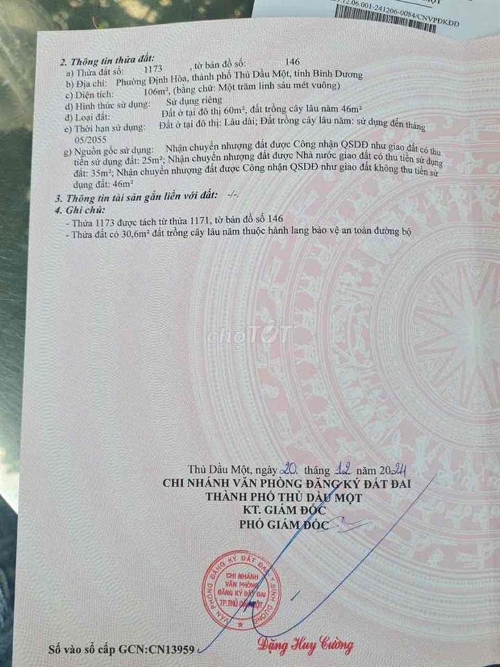 Đất Khu Đô Thị Thủ Dầu Một Bình Dương (cũ)