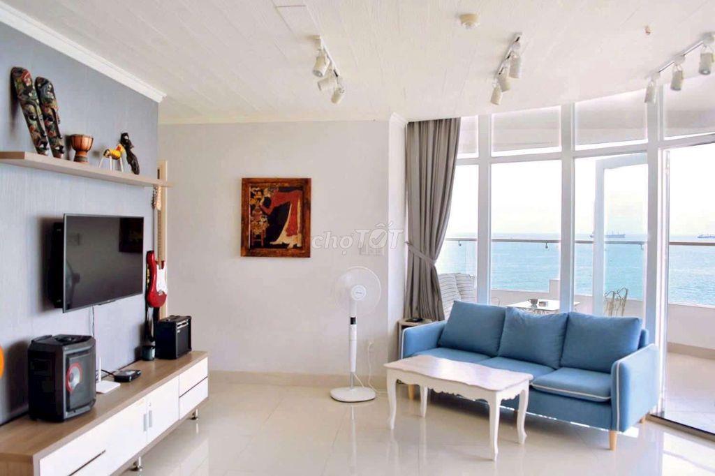 Cho thuê chung cư Thủy Tiên 3PN căn góc view biển full nội thất