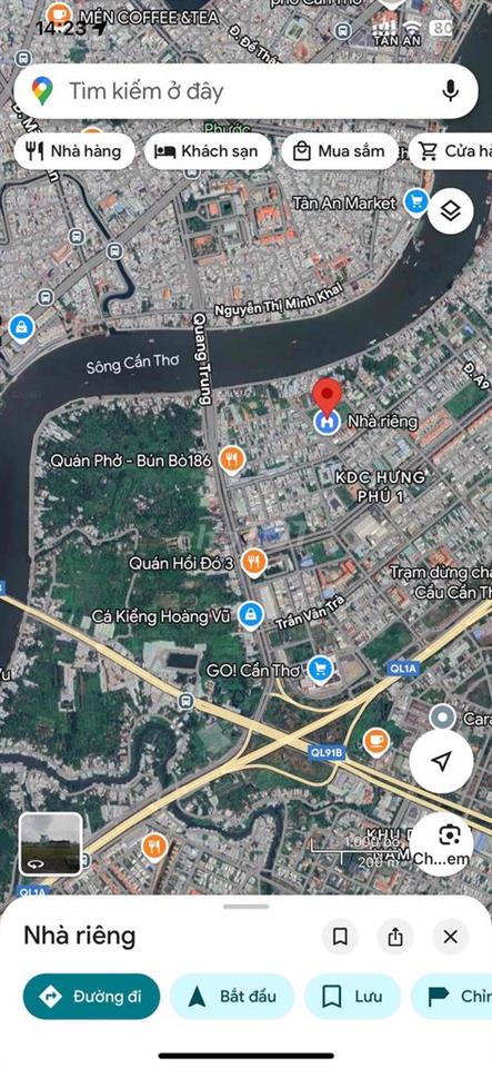 Bán BT góc 2 MT đường số 9 và số 5 Khu Miền Nam Hưng Phú Cần Thơ.