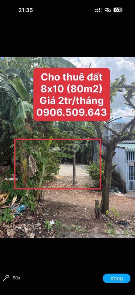 cho thuê đất trống đường Võ Văn Kiệt