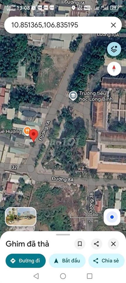 đất cạnh Vinhomes Quận 9, đối diện trường tiểu học Long Bình 