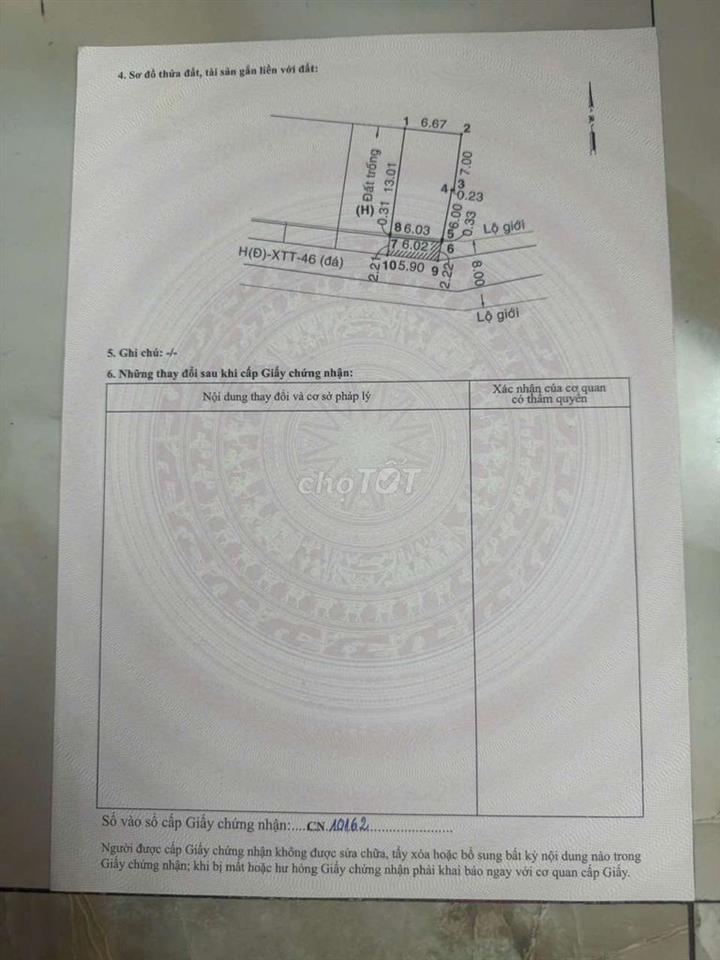 BÁN ĐẤT F0! Bà điểm Hóc MÔN 