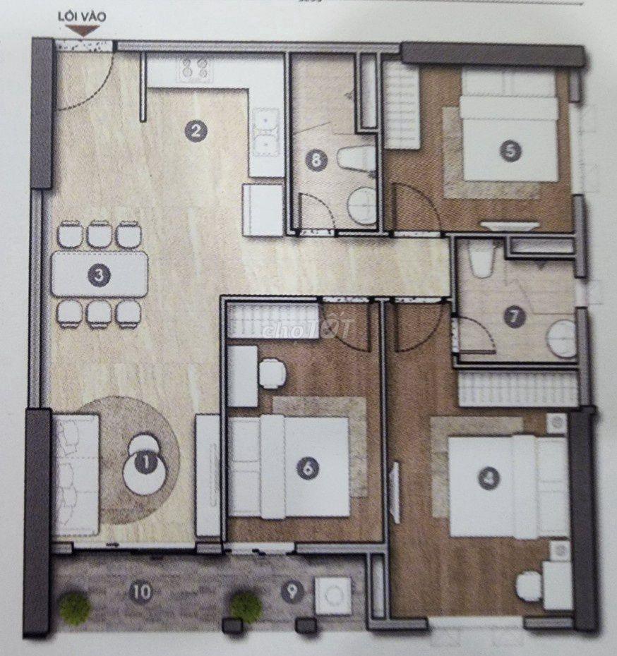 CĂN HỘ 90M2 3PN HTPEARL-TRUNG TÂM HÀNH CHÍNH DĨ AN