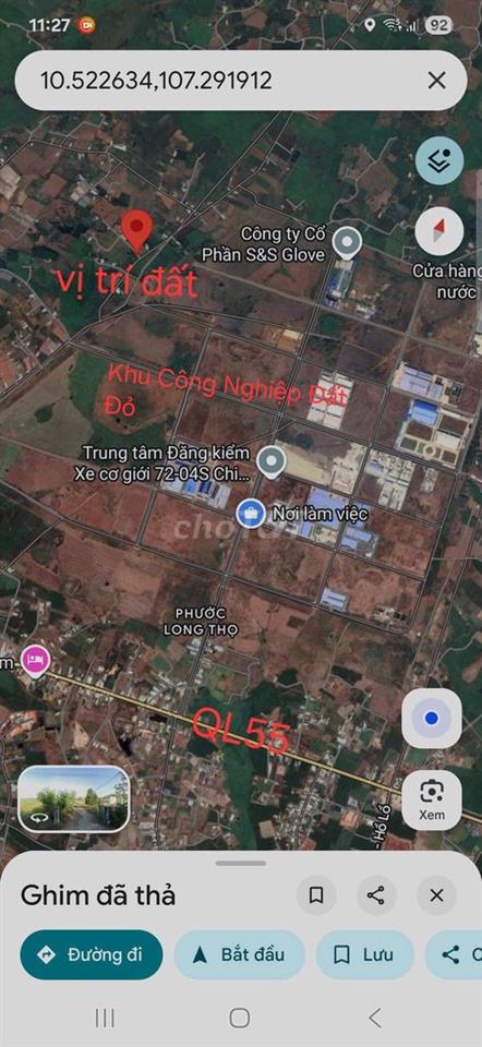 Đất Nhánh Phạm Hùng- Xã Đất Đỏ,TP.HCM