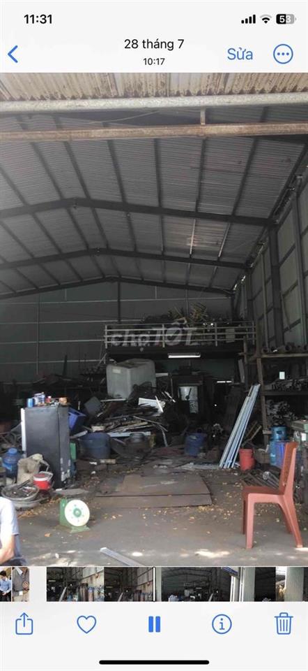 Cho thuê xưởng dt240m2 ngang 11m đường Chu Huy Mân