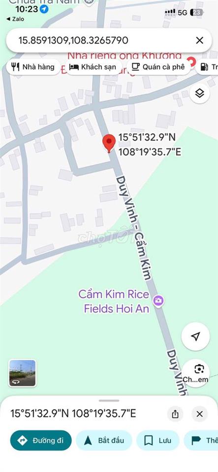 🏡 CHÍNH CHỦ BÁN ĐẤT CẨM KIM – HỘI AN – 132M² – NGANG 6M – GIÁ 1,75 TỶ