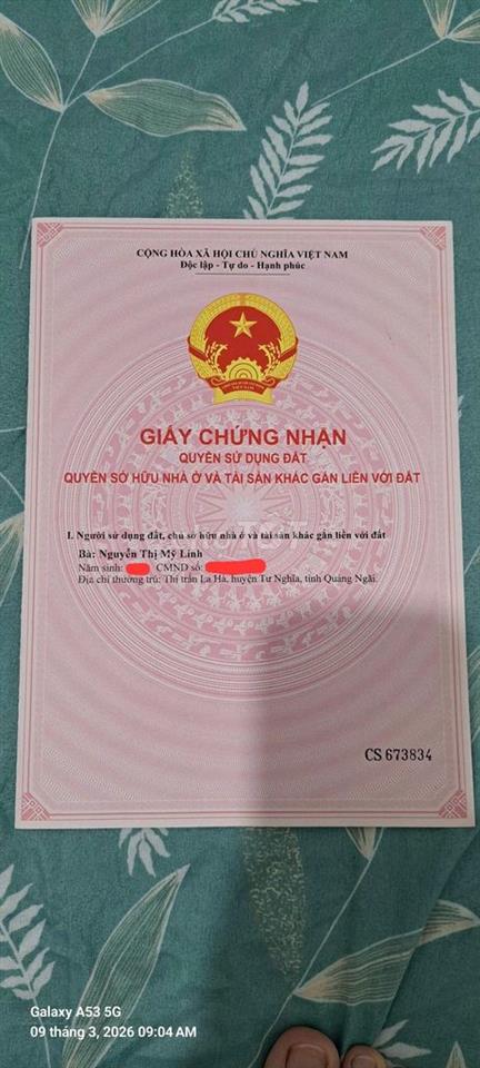Bán nhà riêng có sổ hồng đầy đủ khu vực nghĩa hiệp cũ