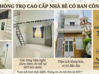 PHÒNG MẶT TIỀN CÓ BAN CÔNG NHÀ BÈ