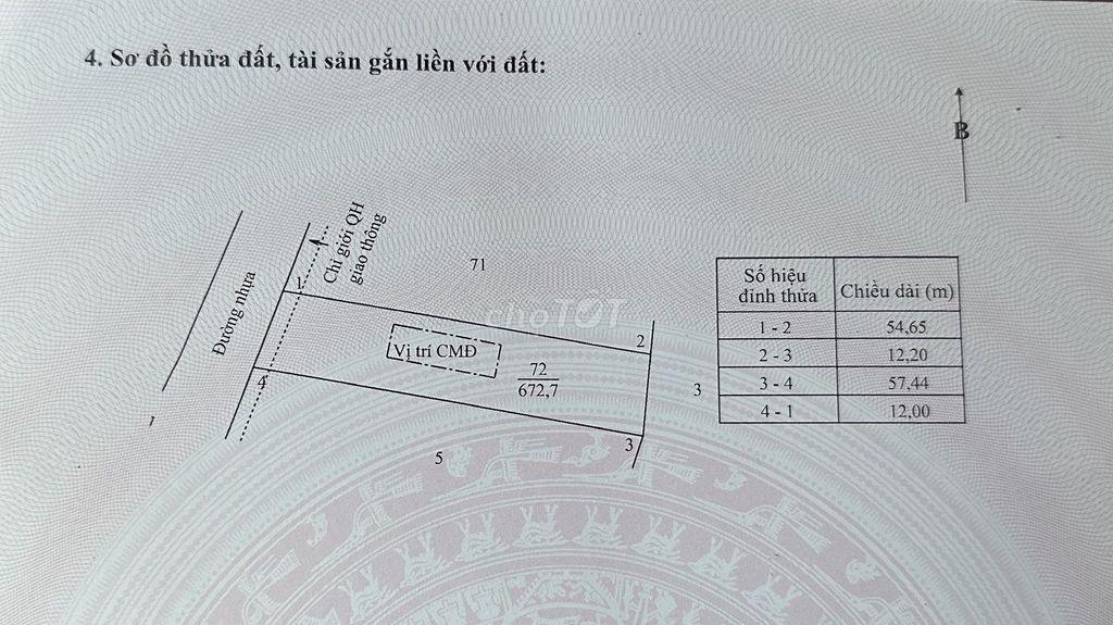 Bán đất gia đình ở Xuyên Mộc (vị trí rất đẹp, hướng đất sáng sủa)