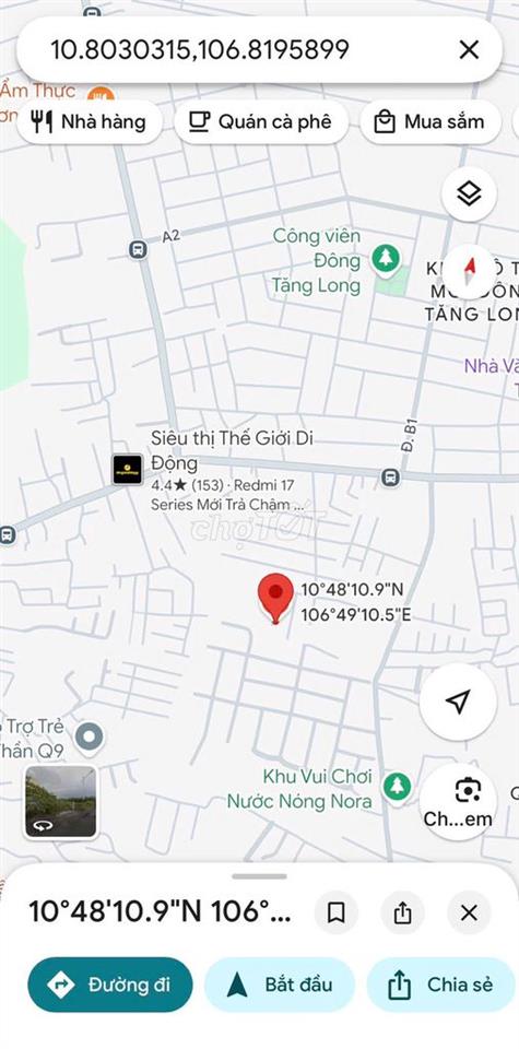 BÁN NHANH ĐẤT NỀN PHƯỜNG LONG TRƯỜNG , QUẬN 9 - GIAO THÔNG THUẬN TIỆN