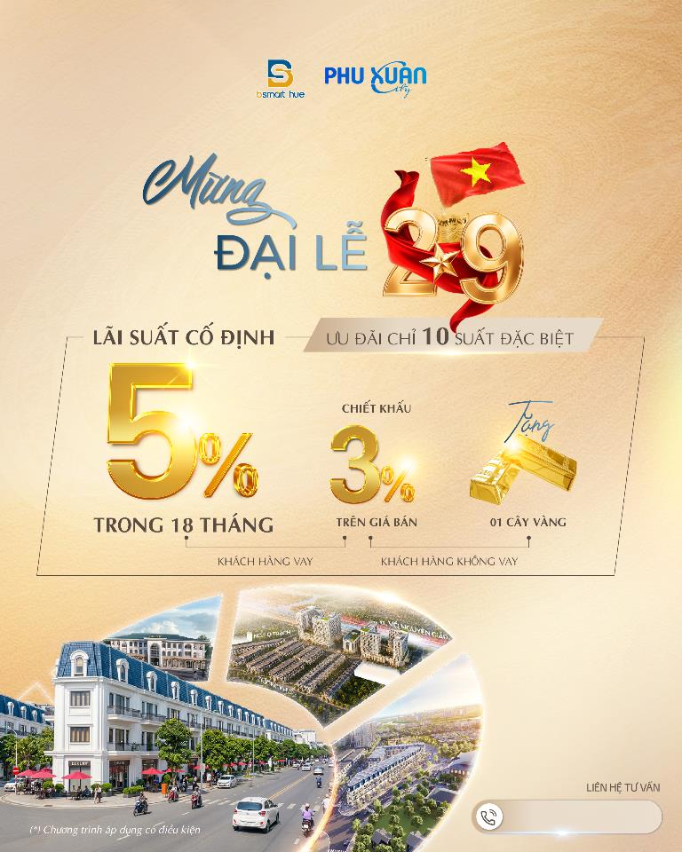 CHỈ CÒN 24 GIỜ !!!: ĐỂ NHẬN GÓI HỖ TRỢ VAY VỐN ĐẾN 500 TRIỆU ĐỒNG TẠI PHÚ XUÂN CITY!