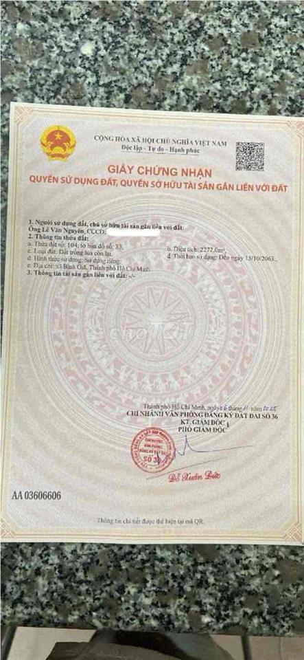 CẦN BÁN GẤP LÔ ĐẤT ĐẸP (Chính chủ)