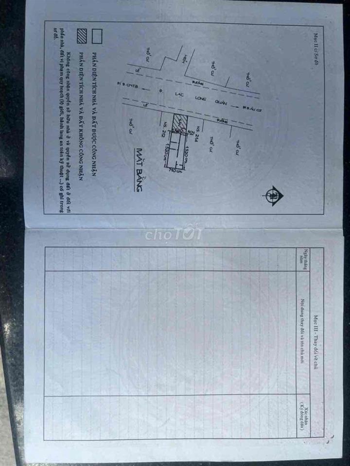 Chính Chủ Cần Tiền Gấp Bán Nhanh Nhà Mặt Tiền Tân Bình HCM