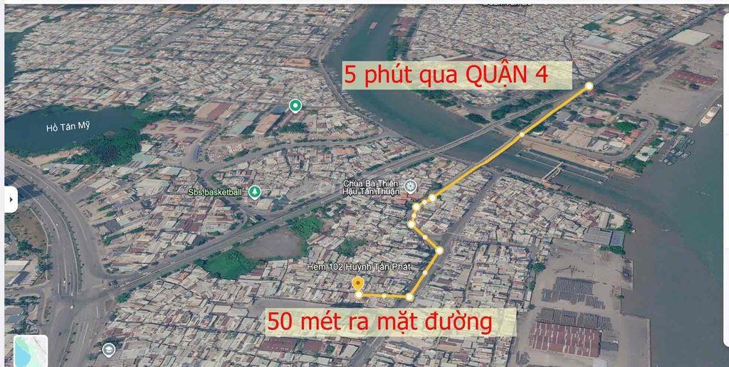 Cho thuê nguyên căn ( Nhà Mới ). Vị trí thuận tiện đi các quận( qua Q4