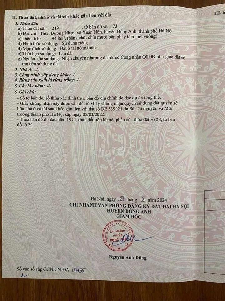đất thổ cư