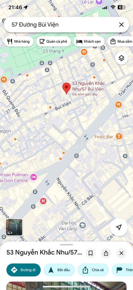Trống Phòng hẻm 57 Bùi viện full nội thất, Q1