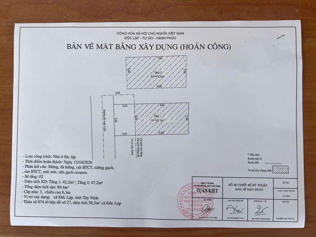 Cần bán gấp nhà ở ngã ba mỹ hanhj 450tr