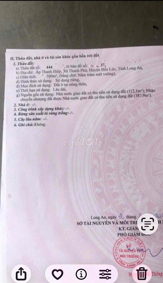 Cần bán đất Long An có sẵn nhà với kho